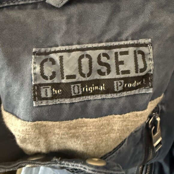 Closed Womens Blue Zip-Up Jacket Size XL - Picture 6 of 7